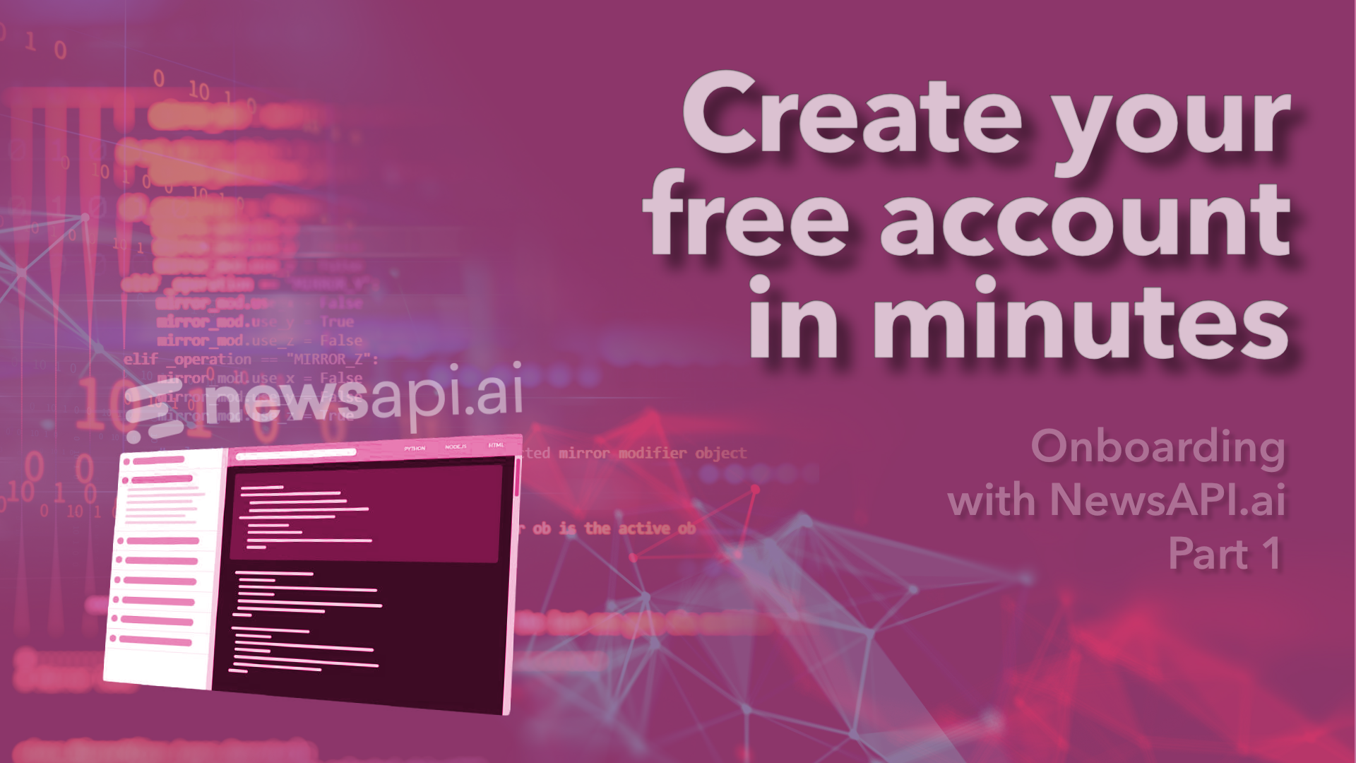 Getting Started with NewsAPI.ai — Create Your Free Account and Explore What’s Inside